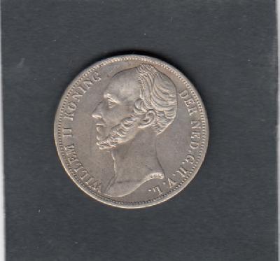 Beschrijving: 1 Gulden WILLEM II